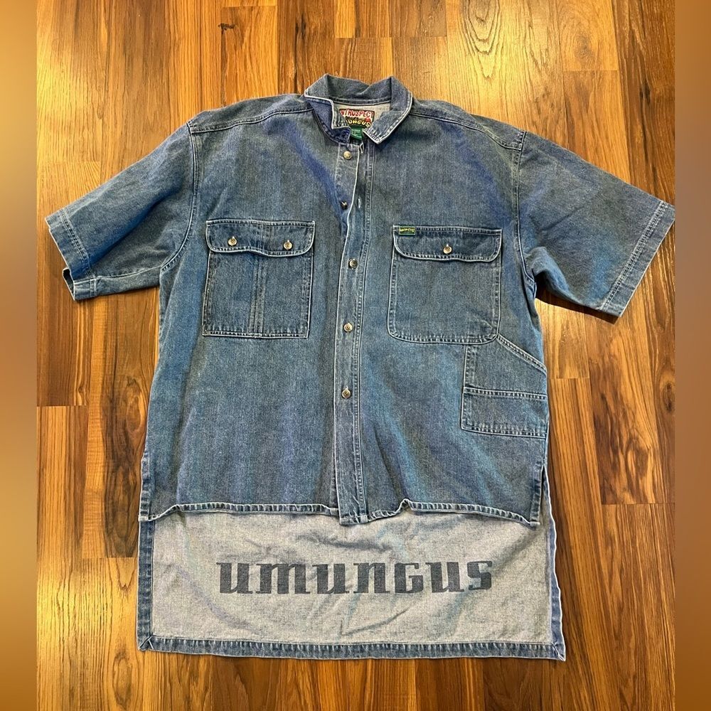 Introspect umungus denim shirt unisex 90s vintage